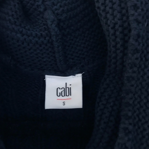Cabi S Sweater Cowl Neck Cable Knit Chunky #3168 - Picture 4 of 6